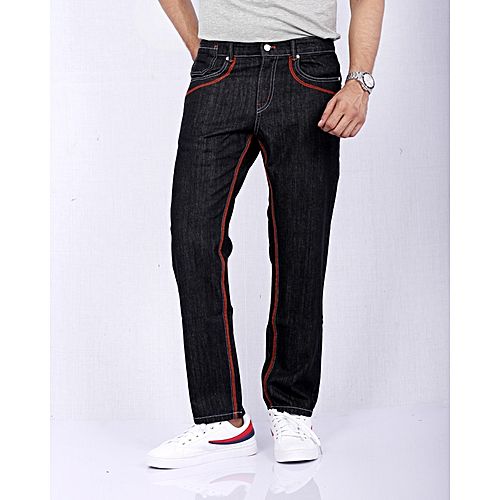 mens orange denim jeans