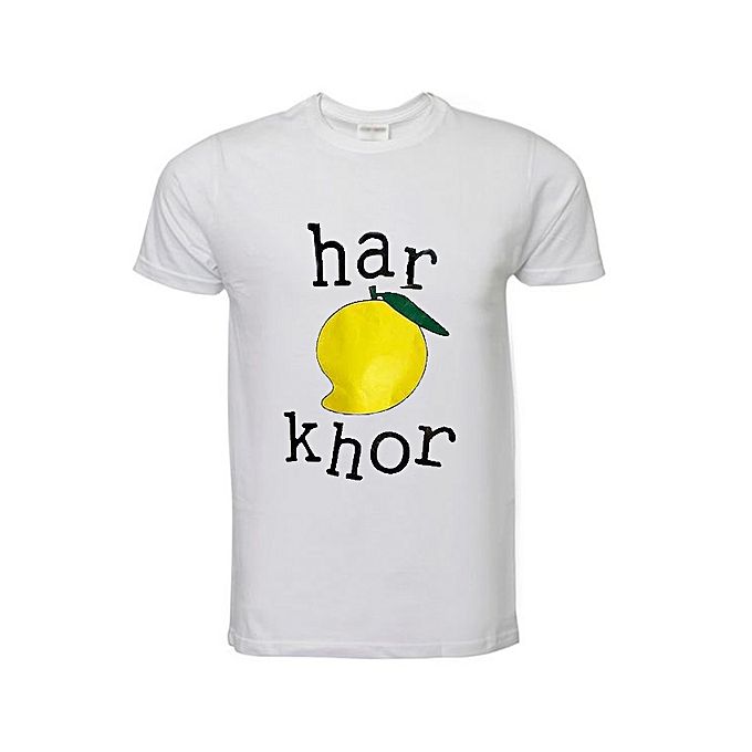 Aybeez White har Khor Printed T shirt For Men Aybeez White har Khor Printed T shirt For Men