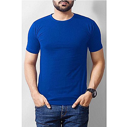 blue t shirt outfit men