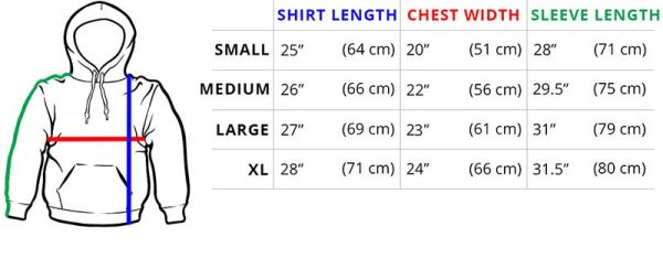 nike sweater size chart