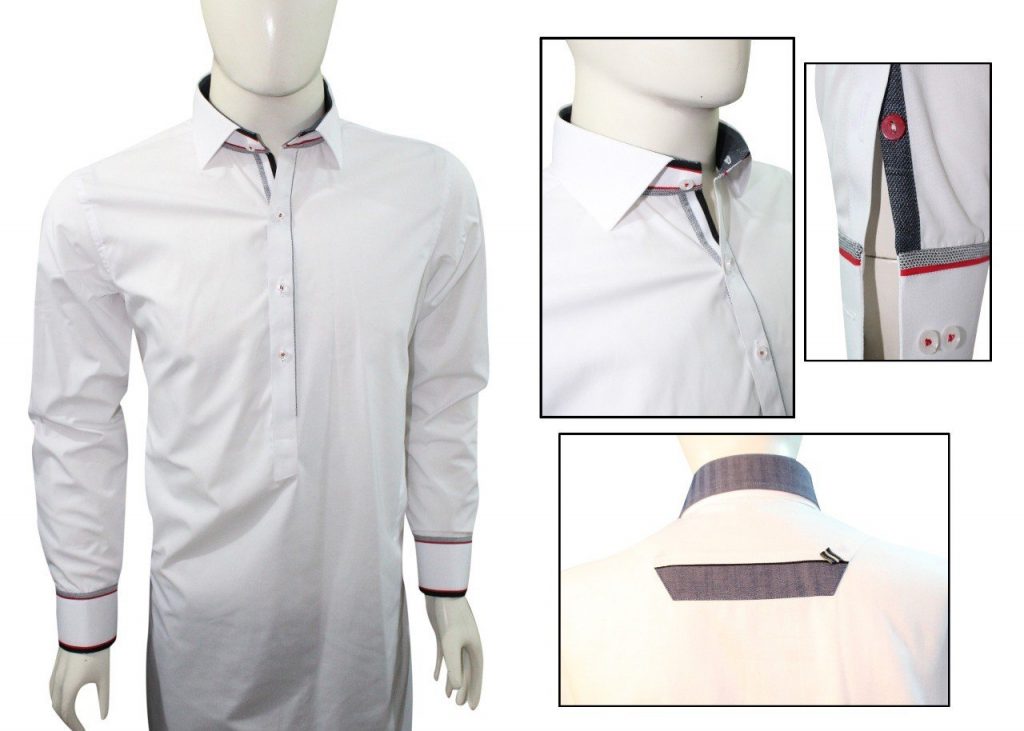 white shalwar kameez design