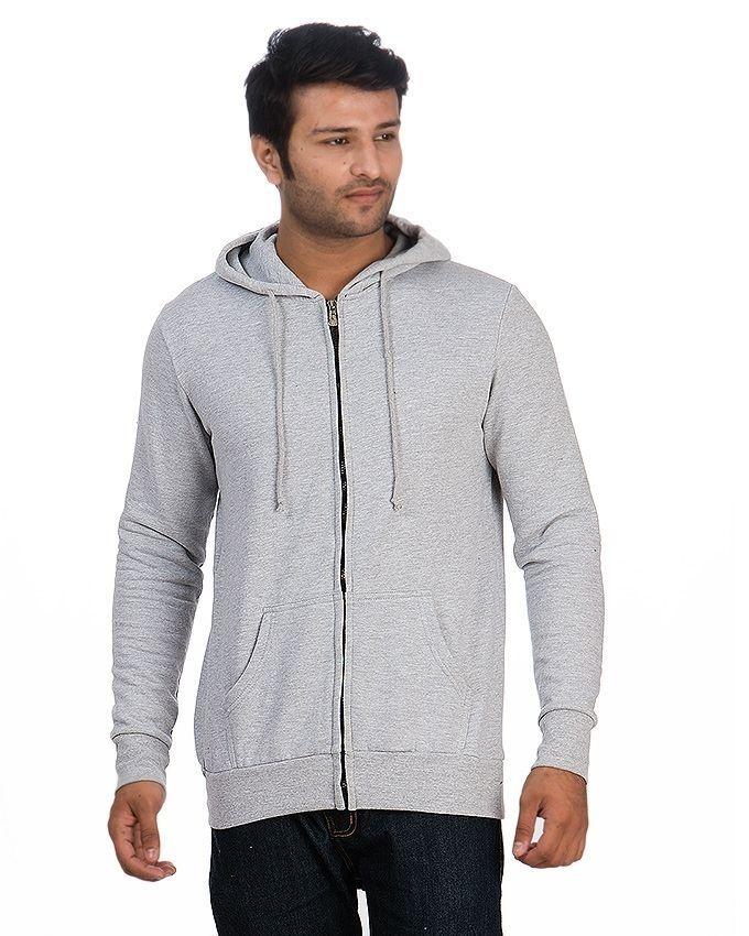 plain grey hoodie mens