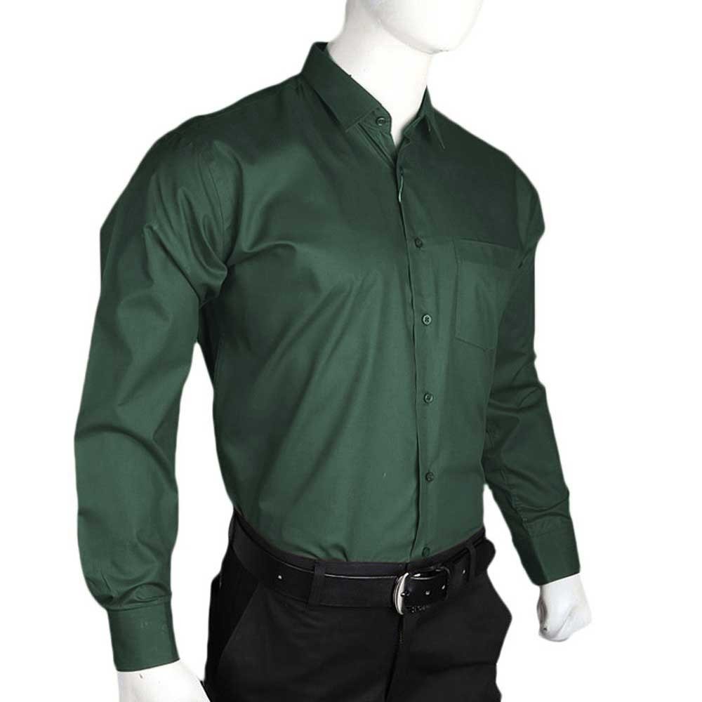 dark green formal shirt mens