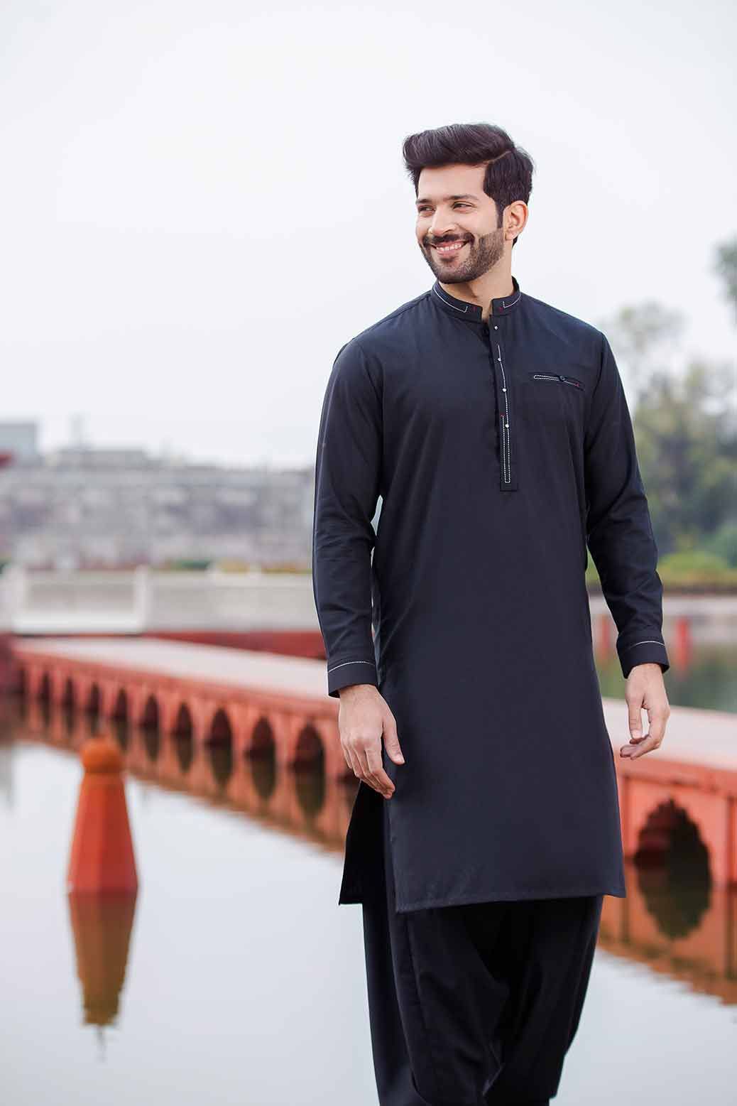 black kurta shalwar