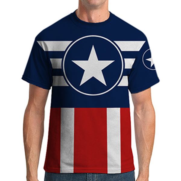 captain america t shirt design