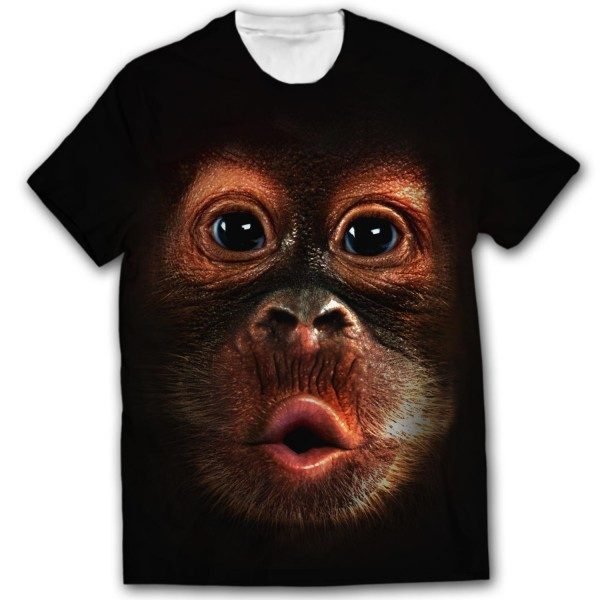 shirt with monkey face