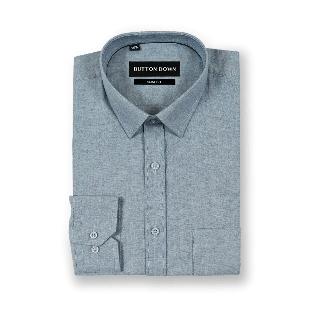 Buttondown Dark Blue Mini Dots Printed Shirt