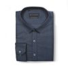 Buttondown Dark Blue Mini Dots Printed Shirt