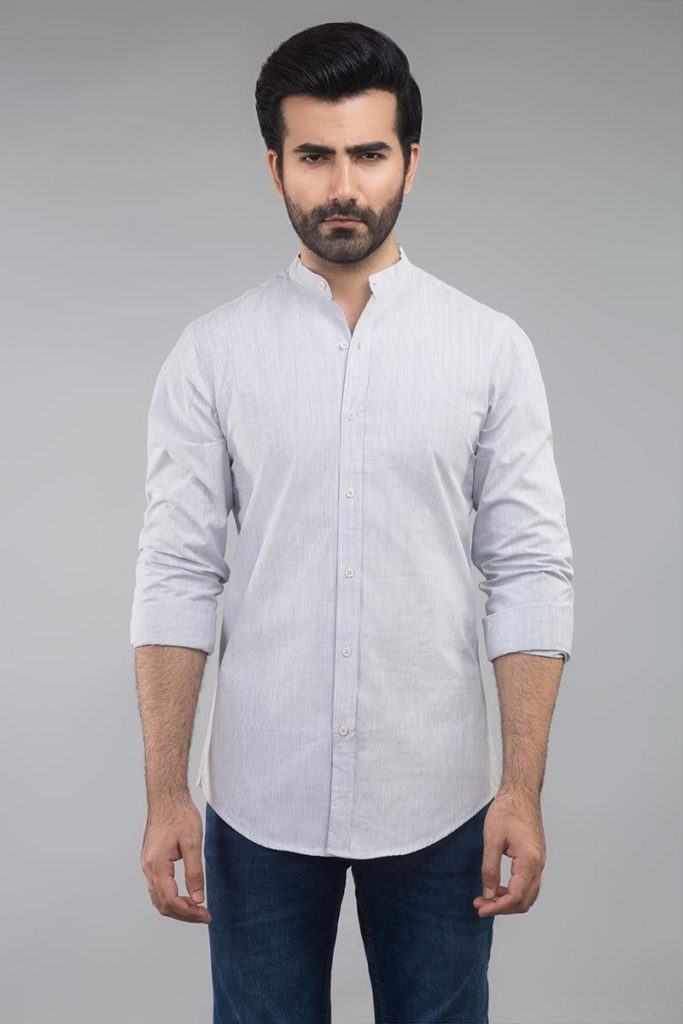 Gul Ahmed Grey Casual Shirt CM-YD-2693 - Menswear.pk