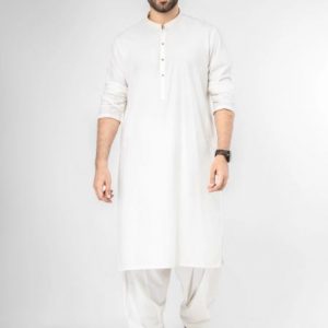 Edenrobe Shalwar Suits EMTKS21S-40913 - Off White