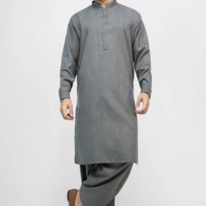 Edenrobe Shalwar Suits EMTKS21S-40931 - Grey