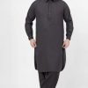 Edenrobe Shalwar Suits EMTKS21S-40909 - Dark Brown