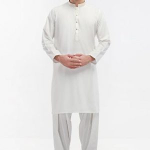 Edenrobe Shalwar Suits EMTKS22S-40938 - Off White