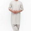 Edenrobe Shalwar Suits EMTKS21S-40912 - Off White