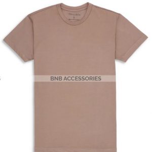 BnB Accessories Brown Half Sleeves Round Neck T-Shirt For Men