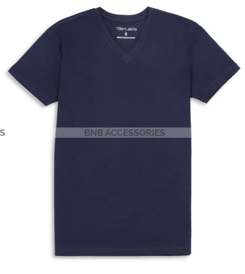 BnB Accessories Red Half Sleeves V Neck T-Shirt For Men