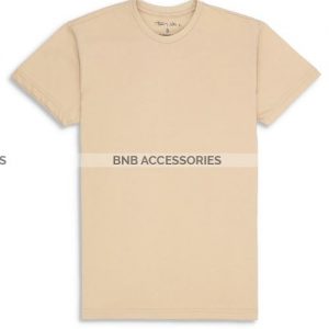 BnB Accessories Skin Color Half Sleeves Round Neck T-Shirt For Men