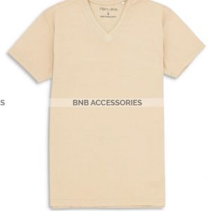 BnB Accessories Skin Color Half Sleeves V Neck T-Shirt For Men