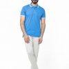 Edenrobe Men's Blue & Yellow Polo Shirt - EMTPS22-022