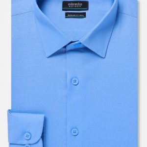 Edenrobe Men's Blue Shirt Plain - EMTSB21-051