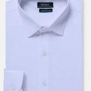 Edenrobe Men's White Shirt Plain - EMTSB21-048