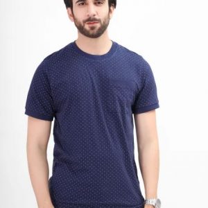 Edenrobe T-Shirts Men's Blue Graphic Tee - EMTGT21-003