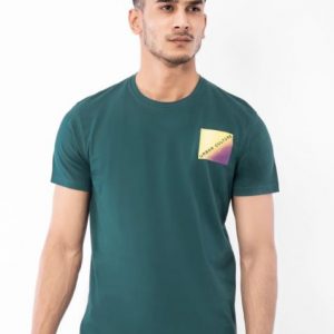 Edenrobe T-Shirts Men's Green Graphic Tee - EMTGT21-010