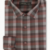 Elo Cool Work Men's Check Design Long Sleeve Casual Shirt